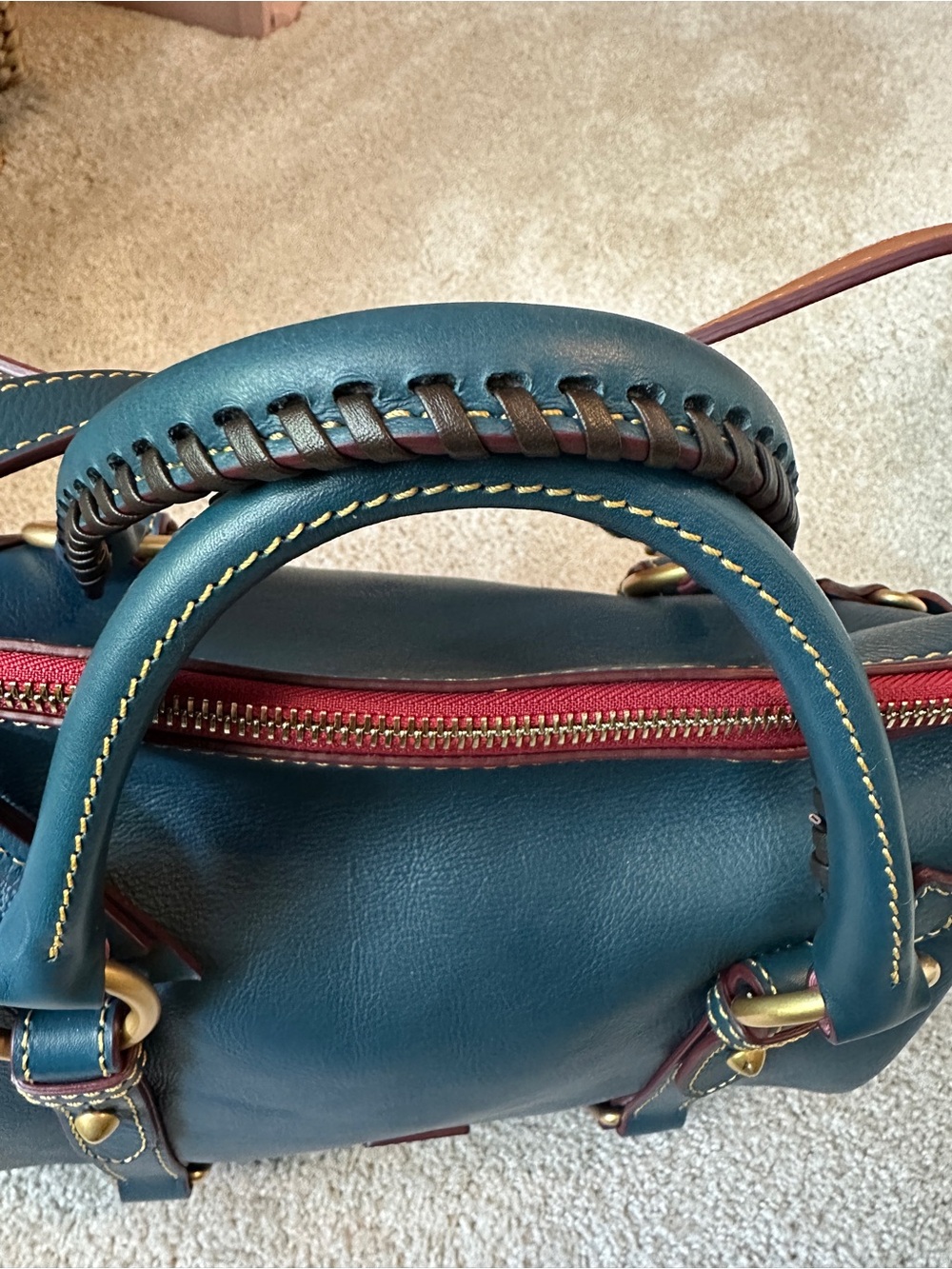 Dooney & Bourke Denim Florentine Satchel -EUC REGULAR - Picture 8 of 10